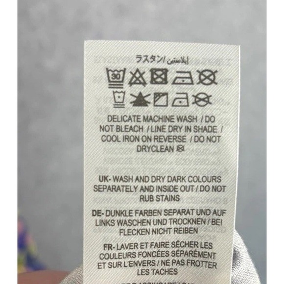 Boden Saskia Wrap Dress 14 Blue Medallion Floral Midi Ruffle Boho Cottagecore - Picture 8 of 16